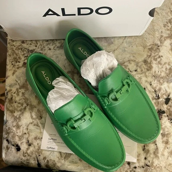 Aldo Green Loafers for Men size 10 - Picture 2 of 4